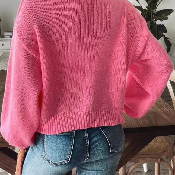 Open Front Dropped Shoulder Cardigan - Picture 8 of 16